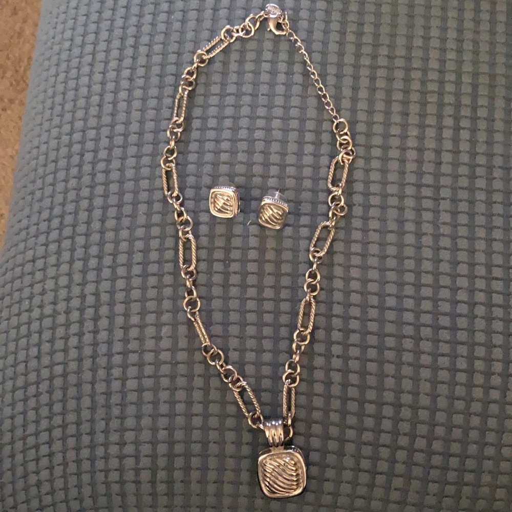 Necklace and Earrings Set, Bijoux Terner costume jewelry
